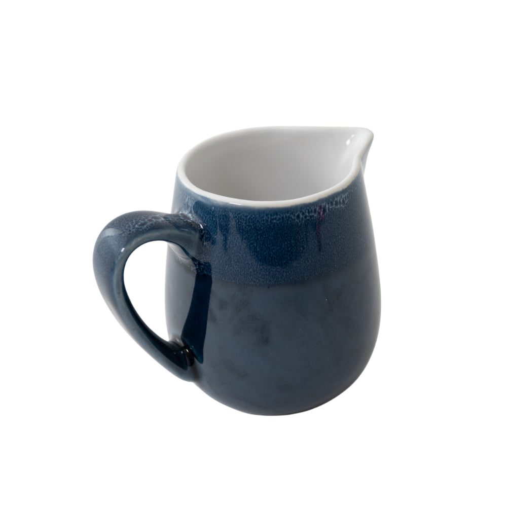 K&Co Navy Glaze Milk Jug